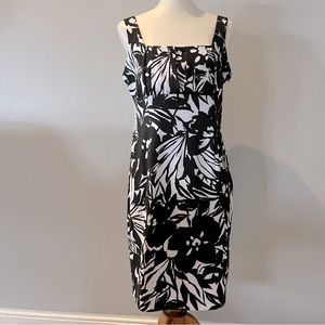 Square Neck Print Dress